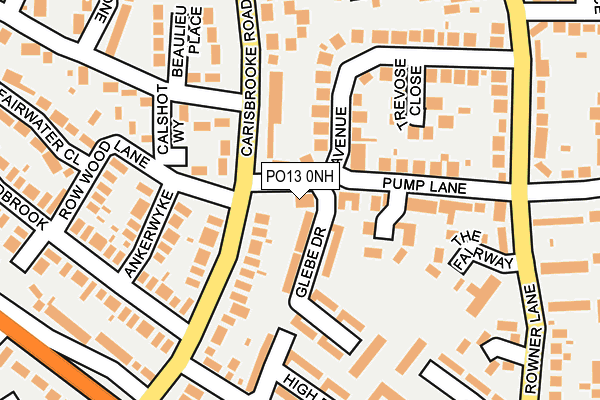 PO13 0NH map - OS OpenMap – Local (Ordnance Survey) PO13 0NH map - OS OpenMap – Local (Ordnance Survey)