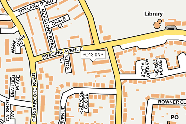 PO13 0NP map - OS OpenMap – Local (Ordnance Survey) PO13 0NP map - OS OpenMap – Local (Ordnance Survey)