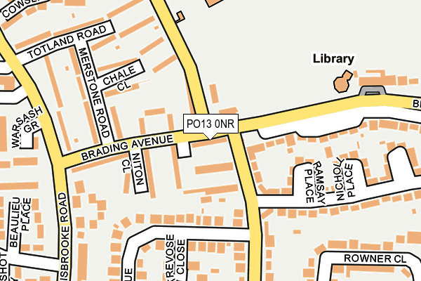 PO13 0NR map - OS OpenMap – Local (Ordnance Survey) PO13 0NR map - OS OpenMap – Local (Ordnance Survey)
