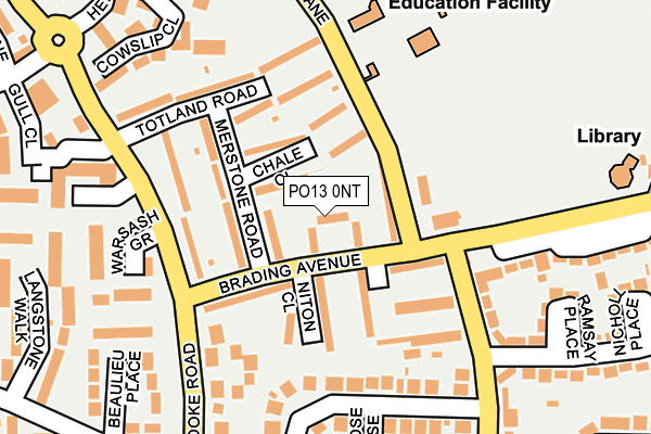PO13 0NT map - OS OpenMap – Local (Ordnance Survey) PO13 0NT map - OS OpenMap – Local (Ordnance Survey)