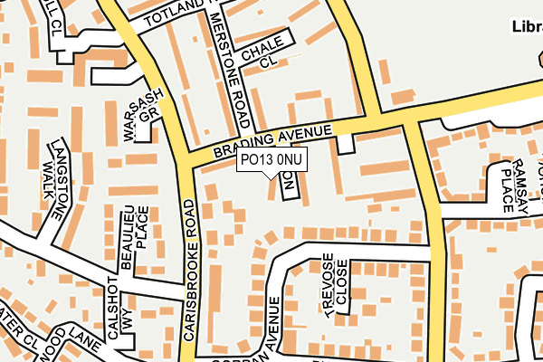 PO13 0NU map - OS OpenMap – Local (Ordnance Survey) PO13 0NU map - OS OpenMap – Local (Ordnance Survey)