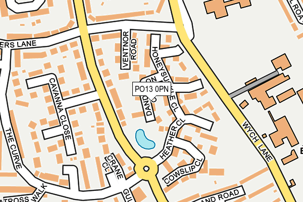 PO13 0PN map - OS OpenMap – Local (Ordnance Survey) PO13 0PN map - OS OpenMap – Local (Ordnance Survey)