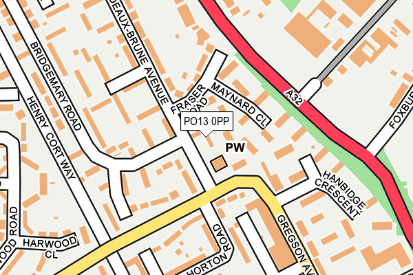 PO13 0PP map - OS OpenMap – Local (Ordnance Survey) PO13 0PP map - OS OpenMap – Local (Ordnance Survey)