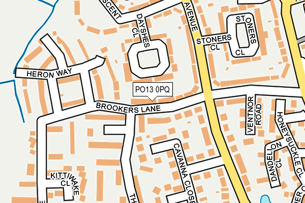 PO13 0PQ map - OS OpenMap – Local (Ordnance Survey) PO13 0PQ map - OS OpenMap – Local (Ordnance Survey)