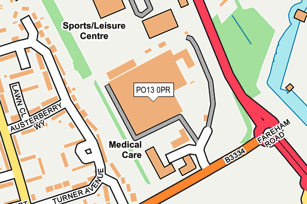 PO13 0PR map - OS OpenMap – Local (Ordnance Survey) PO13 0PR map - OS OpenMap – Local (Ordnance Survey)