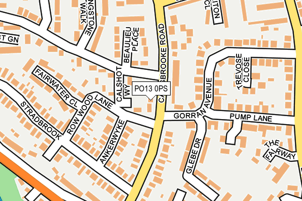 PO13 0PS map - OS OpenMap – Local (Ordnance Survey) PO13 0PS map - OS OpenMap – Local (Ordnance Survey)