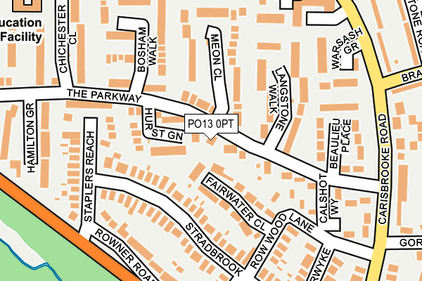 PO13 0PT map - OS OpenMap – Local (Ordnance Survey) PO13 0PT map - OS OpenMap – Local (Ordnance Survey)
