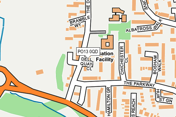 PO13 0QD map - OS OpenMap – Local (Ordnance Survey) PO13 0QD map - OS OpenMap – Local (Ordnance Survey)