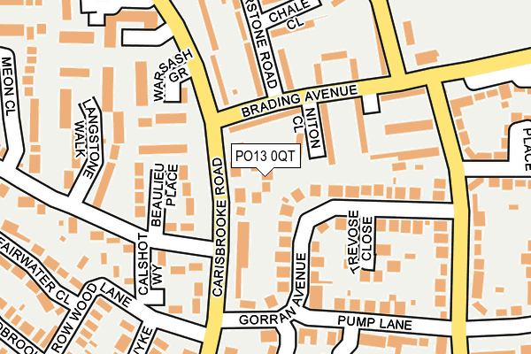 PO13 0QT map - OS OpenMap – Local (Ordnance Survey) PO13 0QT map - OS OpenMap – Local (Ordnance Survey)
