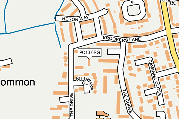 PO13 0RG map - OS OpenMap – Local (Ordnance Survey) PO13 0RG map - OS OpenMap – Local (Ordnance Survey)