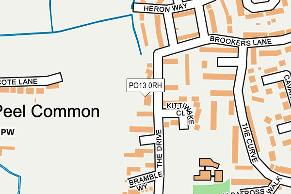 PO13 0RH map - OS OpenMap – Local (Ordnance Survey) PO13 0RH map - OS OpenMap – Local (Ordnance Survey)