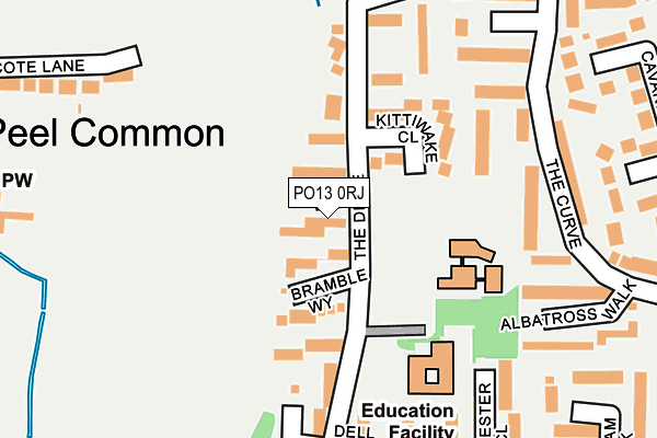 PO13 0RJ map - OS OpenMap – Local (Ordnance Survey) PO13 0RJ map - OS OpenMap – Local (Ordnance Survey)