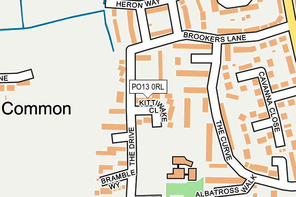 PO13 0RL map - OS OpenMap – Local (Ordnance Survey) PO13 0RL map - OS OpenMap – Local (Ordnance Survey)