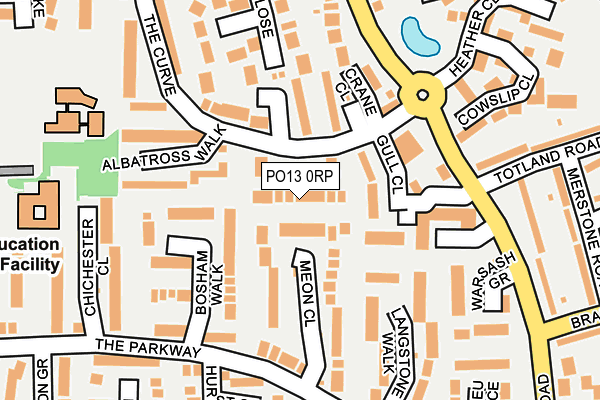 PO13 0RP map - OS OpenMap – Local (Ordnance Survey) PO13 0RP map - OS OpenMap – Local (Ordnance Survey)