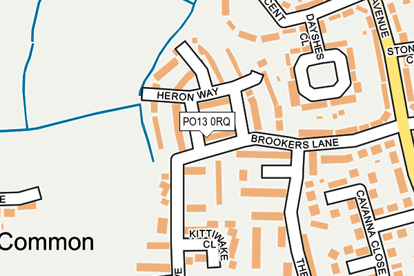 PO13 0RQ map - OS OpenMap – Local (Ordnance Survey) PO13 0RQ map - OS OpenMap – Local (Ordnance Survey)