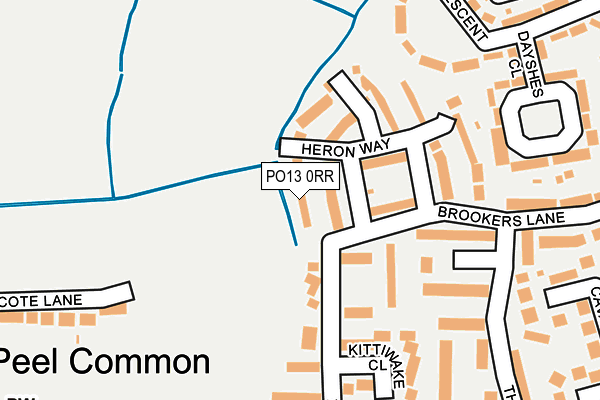PO13 0RR map - OS OpenMap – Local (Ordnance Survey) PO13 0RR map - OS OpenMap – Local (Ordnance Survey)
