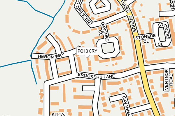 PO13 0RY map - OS OpenMap – Local (Ordnance Survey) PO13 0RY map - OS OpenMap – Local (Ordnance Survey)