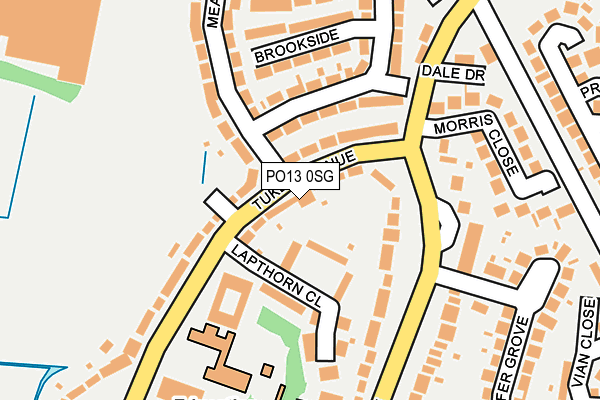 PO13 0SG map - OS OpenMap – Local (Ordnance Survey) PO13 0SG map - OS OpenMap – Local (Ordnance Survey)