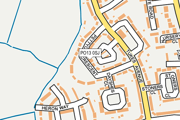 PO13 0SJ map - OS OpenMap – Local (Ordnance Survey) PO13 0SJ map - OS OpenMap – Local (Ordnance Survey)