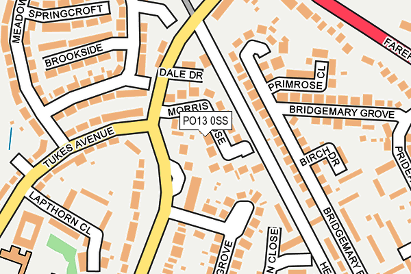 PO13 0SS map - OS OpenMap – Local (Ordnance Survey) PO13 0SS map - OS OpenMap – Local (Ordnance Survey)