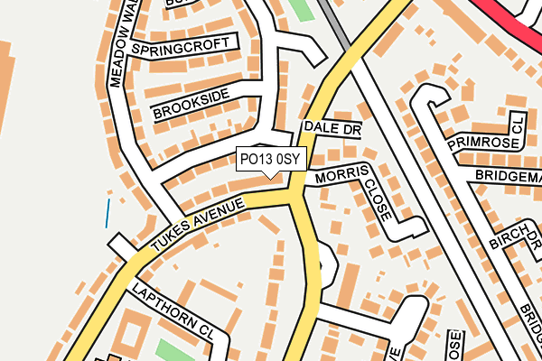 PO13 0SY map - OS OpenMap – Local (Ordnance Survey) PO13 0SY map - OS OpenMap – Local (Ordnance Survey)