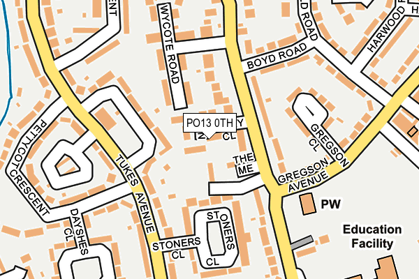 PO13 0TH map - OS OpenMap – Local (Ordnance Survey) PO13 0TH map - OS OpenMap – Local (Ordnance Survey)