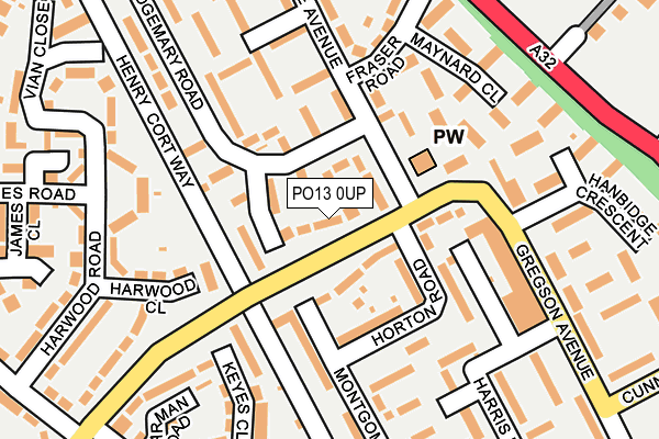 PO13 0UP map - OS OpenMap – Local (Ordnance Survey) PO13 0UP map - OS OpenMap – Local (Ordnance Survey)