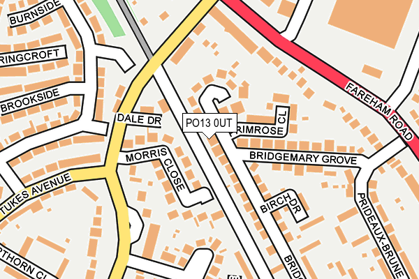 PO13 0UT map - OS OpenMap – Local (Ordnance Survey) PO13 0UT map - OS OpenMap – Local (Ordnance Survey)