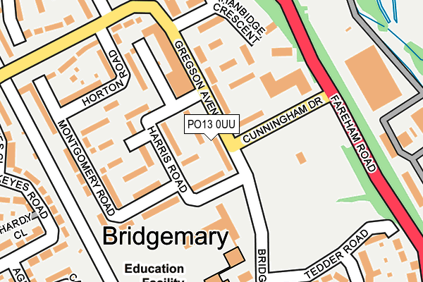 PO13 0UU map - OS OpenMap – Local (Ordnance Survey) PO13 0UU map - OS OpenMap – Local (Ordnance Survey)