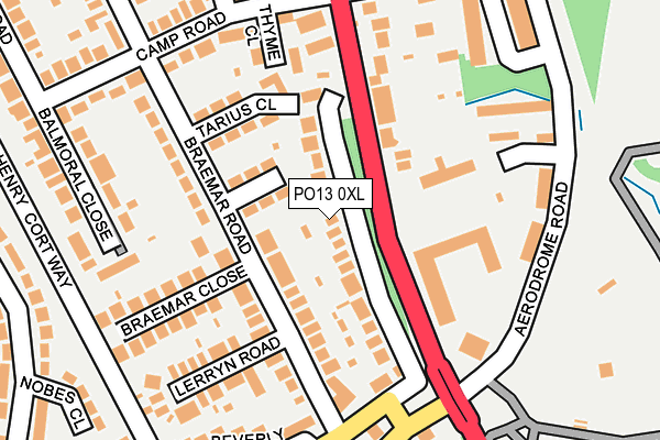 PO13 0XL map - OS OpenMap – Local (Ordnance Survey) PO13 0XL map - OS OpenMap – Local (Ordnance Survey)
