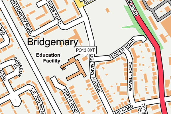 PO13 0XT map - OS OpenMap – Local (Ordnance Survey) PO13 0XT map - OS OpenMap – Local (Ordnance Survey)