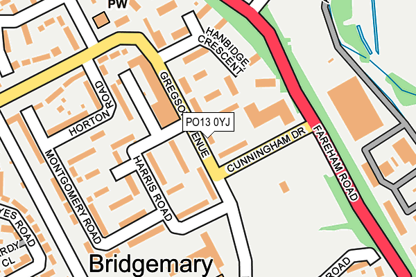 PO13 0YJ map - OS OpenMap – Local (Ordnance Survey) PO13 0YJ map - OS OpenMap – Local (Ordnance Survey)