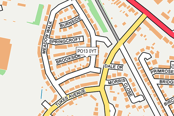 PO13 0YT map - OS OpenMap – Local (Ordnance Survey) PO13 0YT map - OS OpenMap – Local (Ordnance Survey)