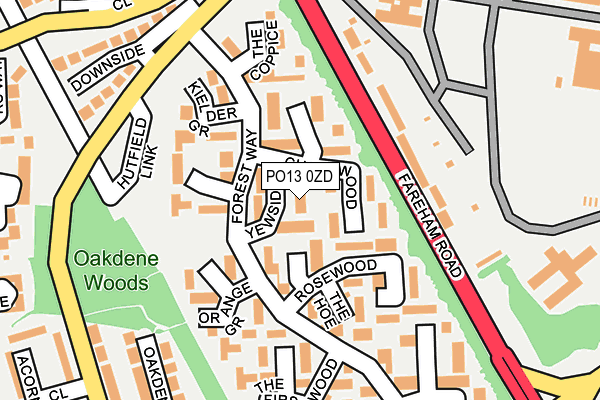 PO13 0ZD map - OS OpenMap – Local (Ordnance Survey) PO13 0ZD map - OS OpenMap – Local (Ordnance Survey)