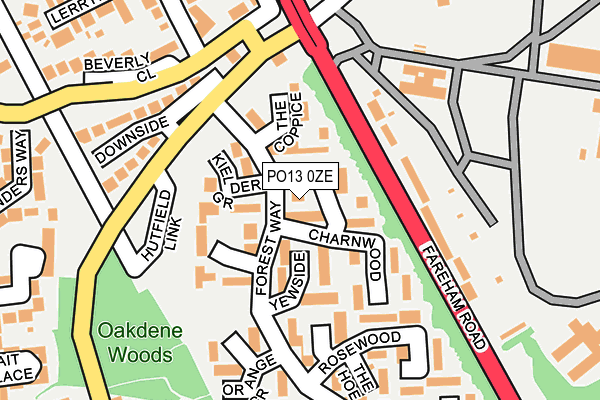 PO13 0ZE map - OS OpenMap – Local (Ordnance Survey) PO13 0ZE map - OS OpenMap – Local (Ordnance Survey)
