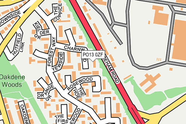 PO13 0ZF map - OS OpenMap – Local (Ordnance Survey) PO13 0ZF map - OS OpenMap – Local (Ordnance Survey)