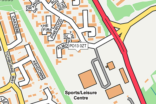 PO13 0ZT map - OS OpenMap – Local (Ordnance Survey) PO13 0ZT map - OS OpenMap – Local (Ordnance Survey)