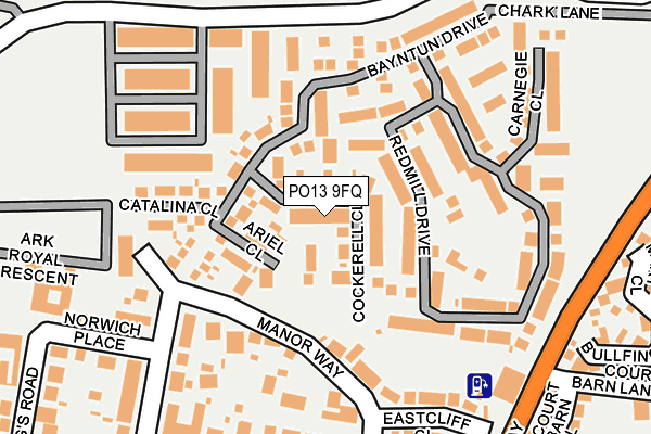 PO13 9FQ map - OS OpenMap – Local (Ordnance Survey) PO13 9FQ map - OS OpenMap – Local (Ordnance Survey)