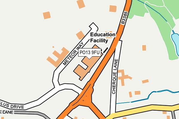 PO13 9FU map - OS OpenMap – Local (Ordnance Survey) PO13 9FU map - OS OpenMap – Local (Ordnance Survey)