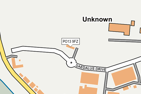 PO13 9FZ map - OS OpenMap – Local (Ordnance Survey) PO13 9FZ map - OS OpenMap – Local (Ordnance Survey)