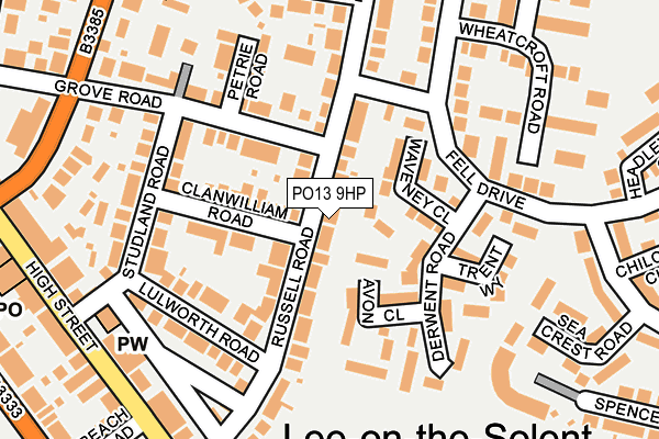 PO13 9HP map - OS OpenMap – Local (Ordnance Survey) PO13 9HP map - OS OpenMap – Local (Ordnance Survey)