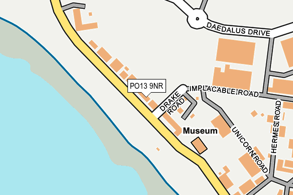PO13 9NR map - OS OpenMap – Local (Ordnance Survey)
