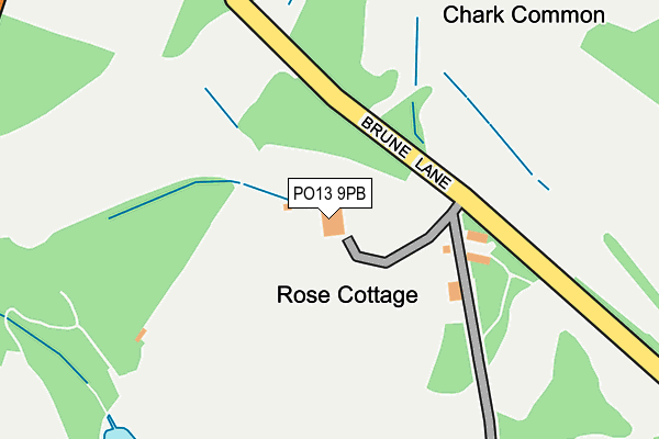 PO13 9PB map - OS OpenMap – Local (Ordnance Survey) PO13 9PB map - OS OpenMap – Local (Ordnance Survey)