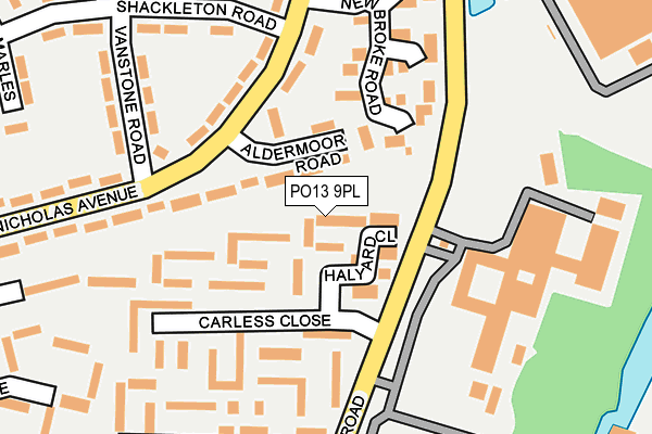 PO13 9PL map - OS OpenMap – Local (Ordnance Survey) PO13 9PL map - OS OpenMap – Local (Ordnance Survey)