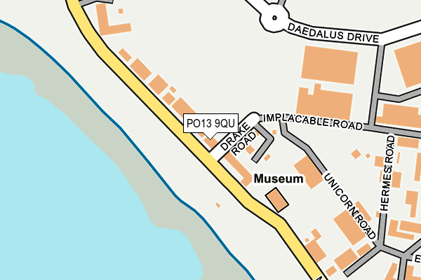 PO13 9QU map - OS OpenMap – Local (Ordnance Survey) PO13 9QU map - OS OpenMap – Local (Ordnance Survey)