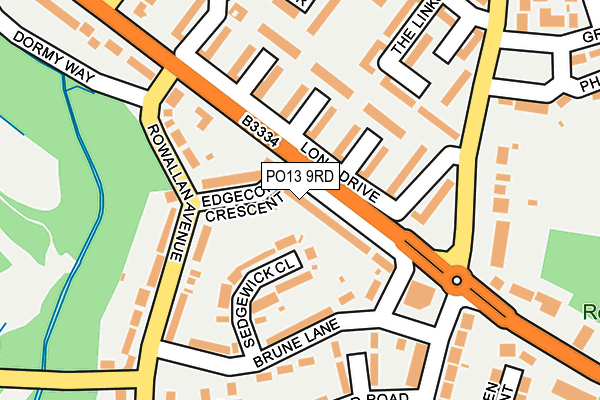 PO13 9RD map - OS OpenMap – Local (Ordnance Survey) PO13 9RD map - OS OpenMap – Local (Ordnance Survey)
