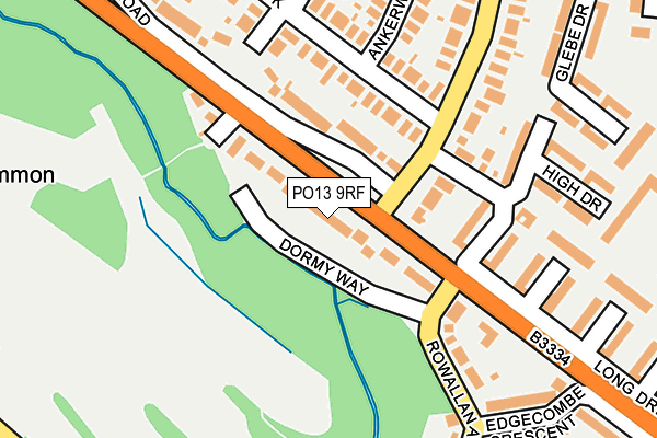 PO13 9RF map - OS OpenMap – Local (Ordnance Survey) PO13 9RF map - OS OpenMap – Local (Ordnance Survey)