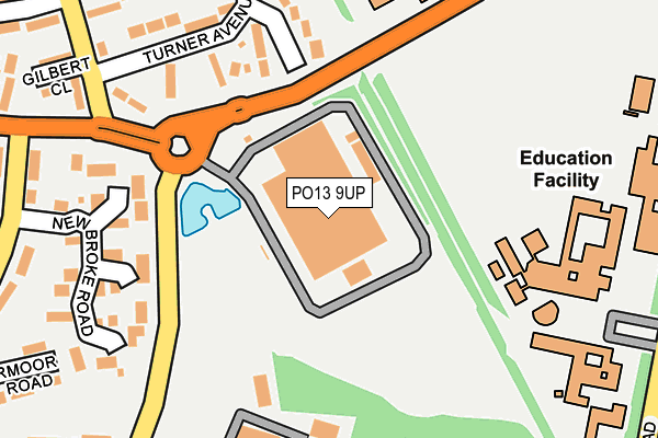 PO13 9UP map - OS OpenMap – Local (Ordnance Survey) PO13 9UP map - OS OpenMap – Local (Ordnance Survey)