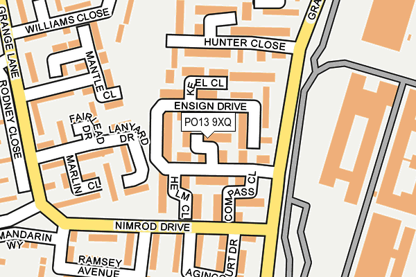 PO13 9XQ map - OS OpenMap – Local (Ordnance Survey) PO13 9XQ map - OS OpenMap – Local (Ordnance Survey)