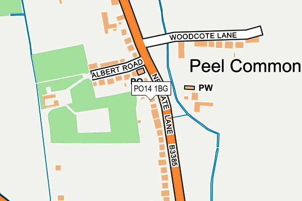 PO14 1BG map - OS OpenMap – Local (Ordnance Survey) PO14 1BG map - OS OpenMap – Local (Ordnance Survey)